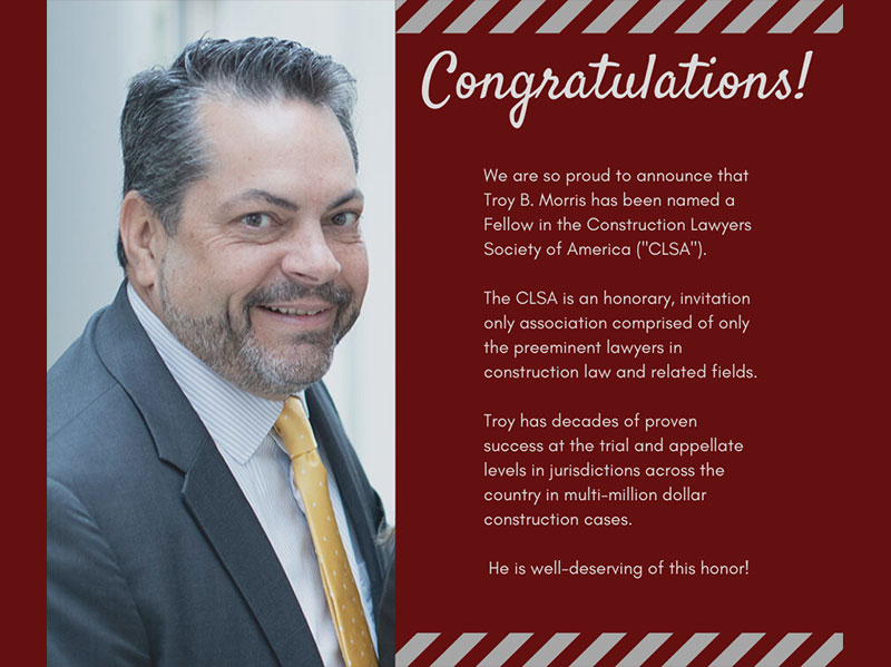 Troy B. Morris named fellow in CLSA headshot