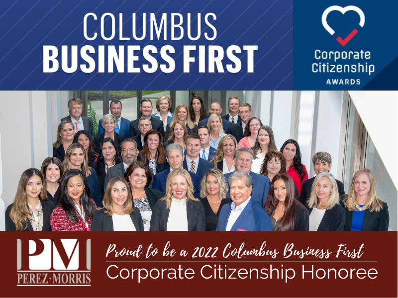 Perez Morris recognized as Columbus Business First 2022 Corporate Citizenship Honoree