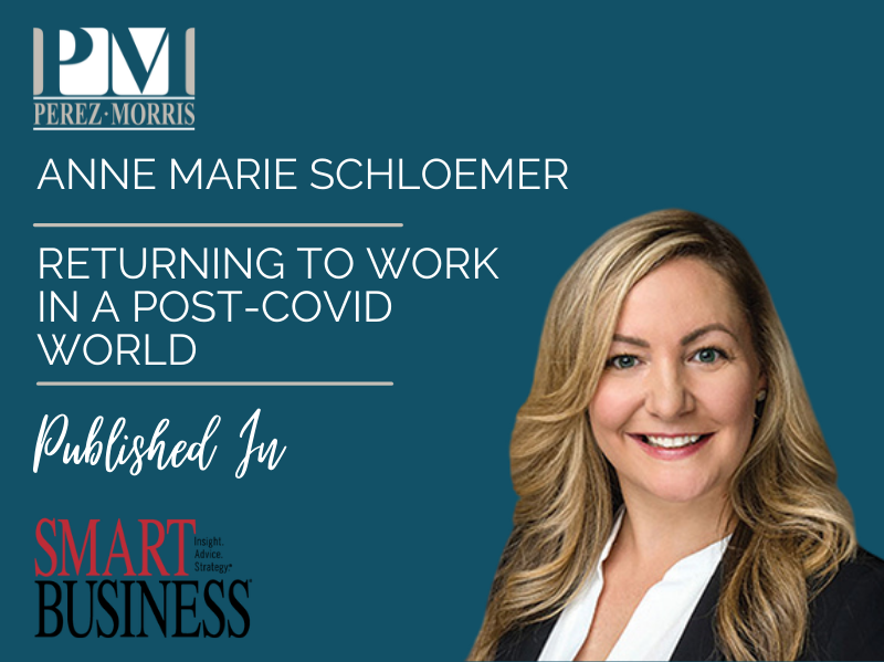 Anne Marie Schloemer writes article for Smart Business