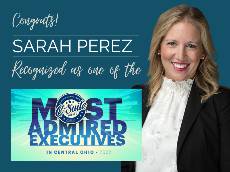 Sarah Perez recognized as a 2022 C-Suite Awards Honoree