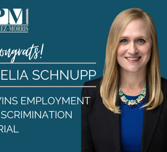 Celia Schnupp Wins Employment Discrimination Trial