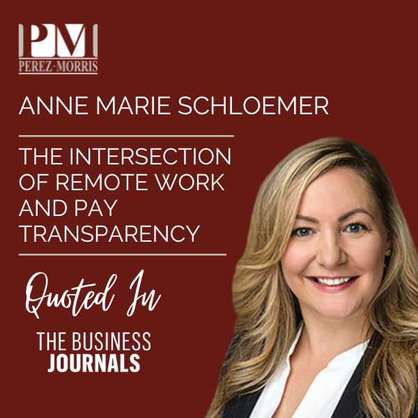 Graphic announcing that The Business Journals quoted Anne Marie Schloemer