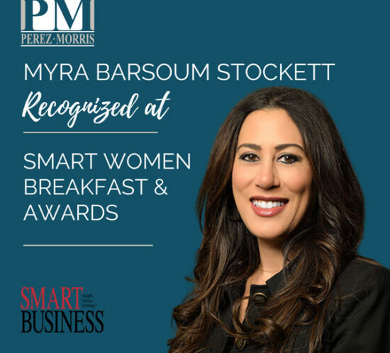 Myra Barsoum Stockett Recognized at Smart Women Breakfast & Awards graphic