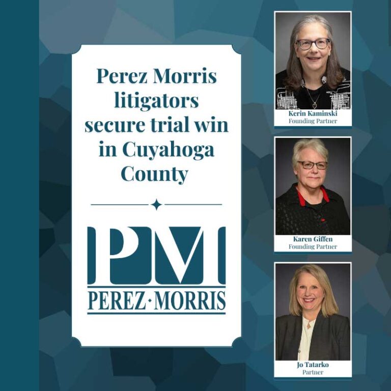 Perez Morris litigators secure trial win in Cuyahoga County