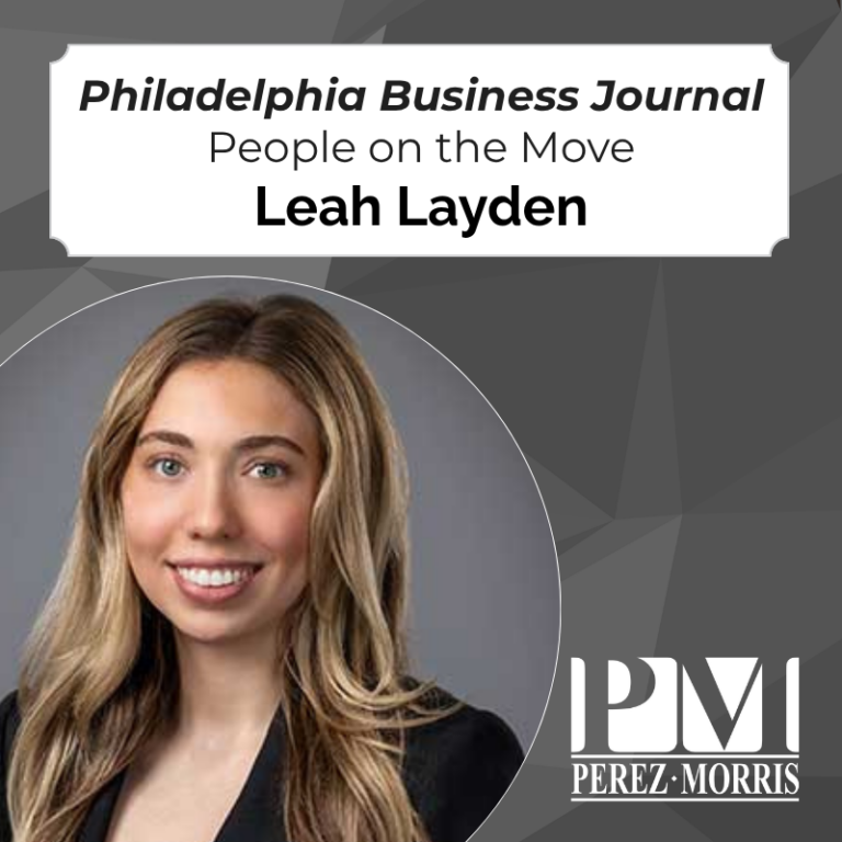 Leah Layden featured in Philadelphia Business Journal’s People on the Move
