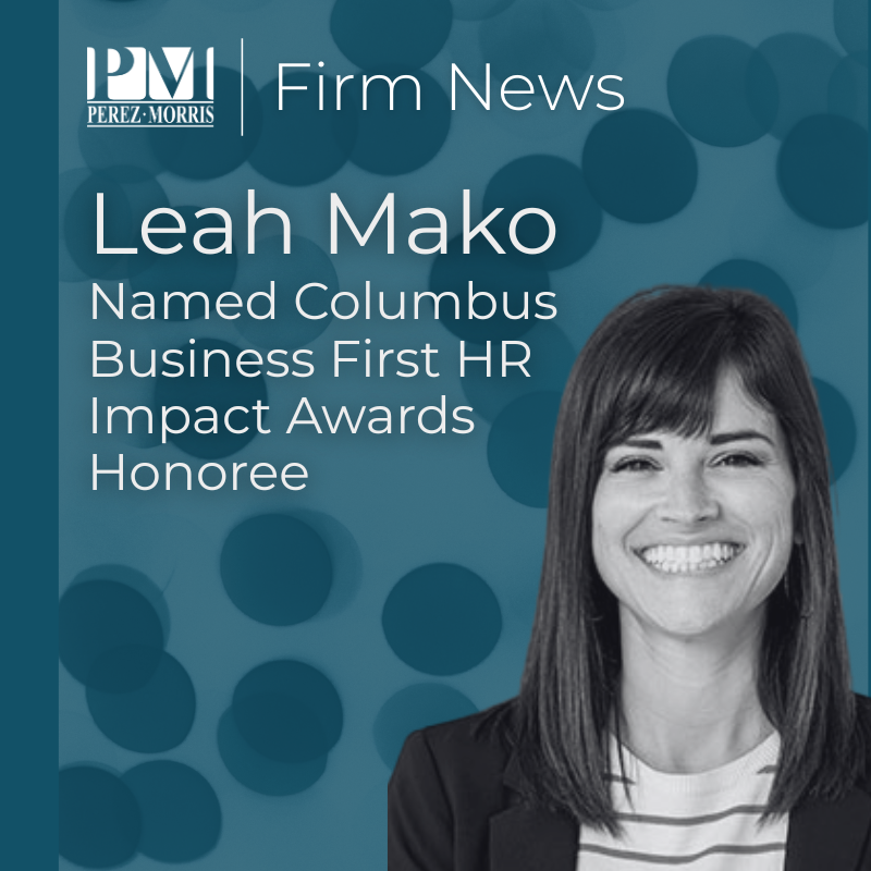 Perez Morris Director of People Operations Leah Mako Named HR Impact Award Honoree