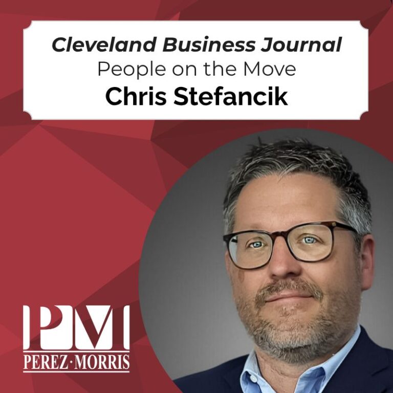 Christopher Stefancik featured in Cleveland Business Journal’s People on the Move